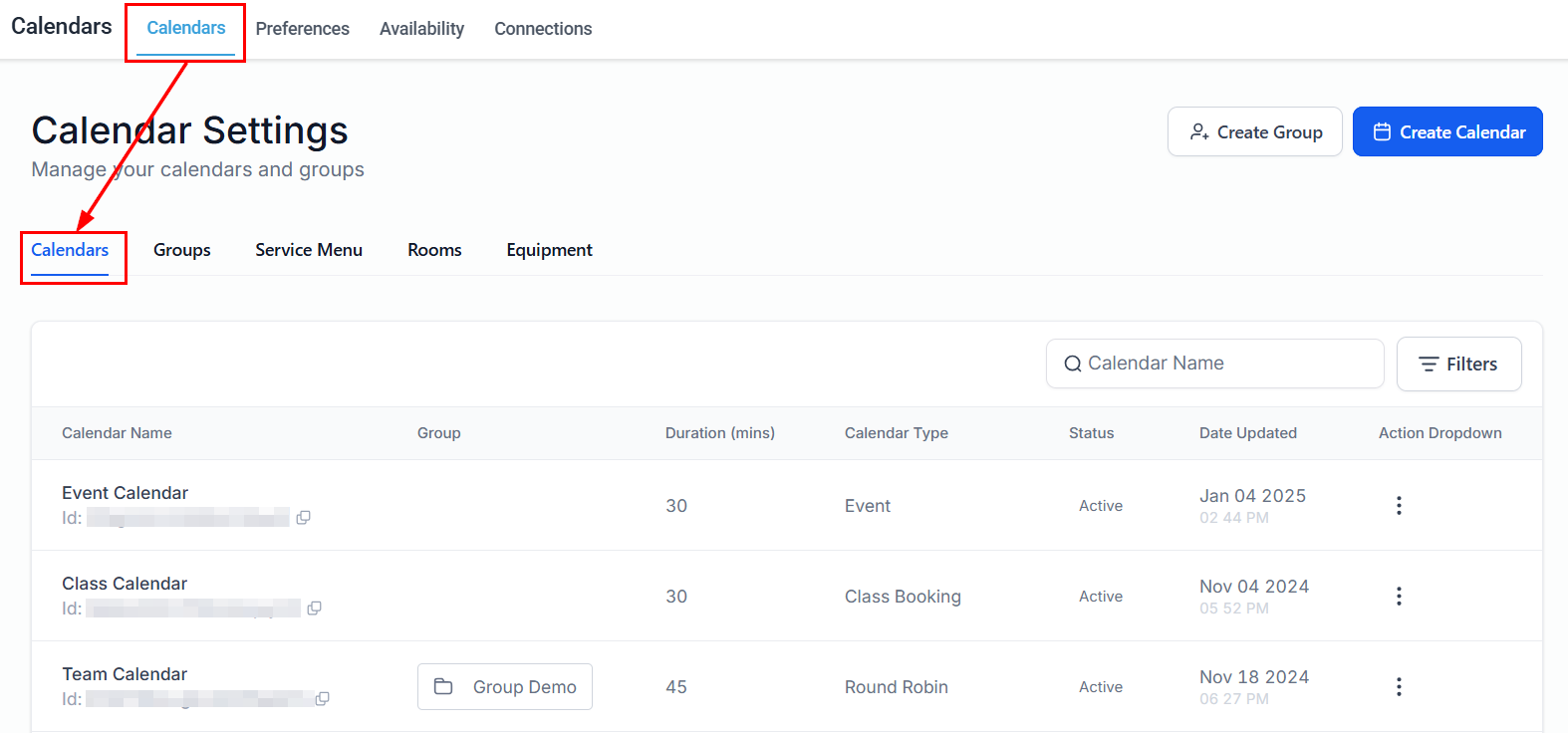A Simple Calendar Workflow – figure 1