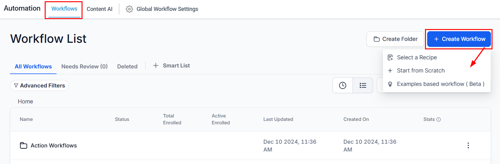 A Simple Calendar Workflow – figure 2