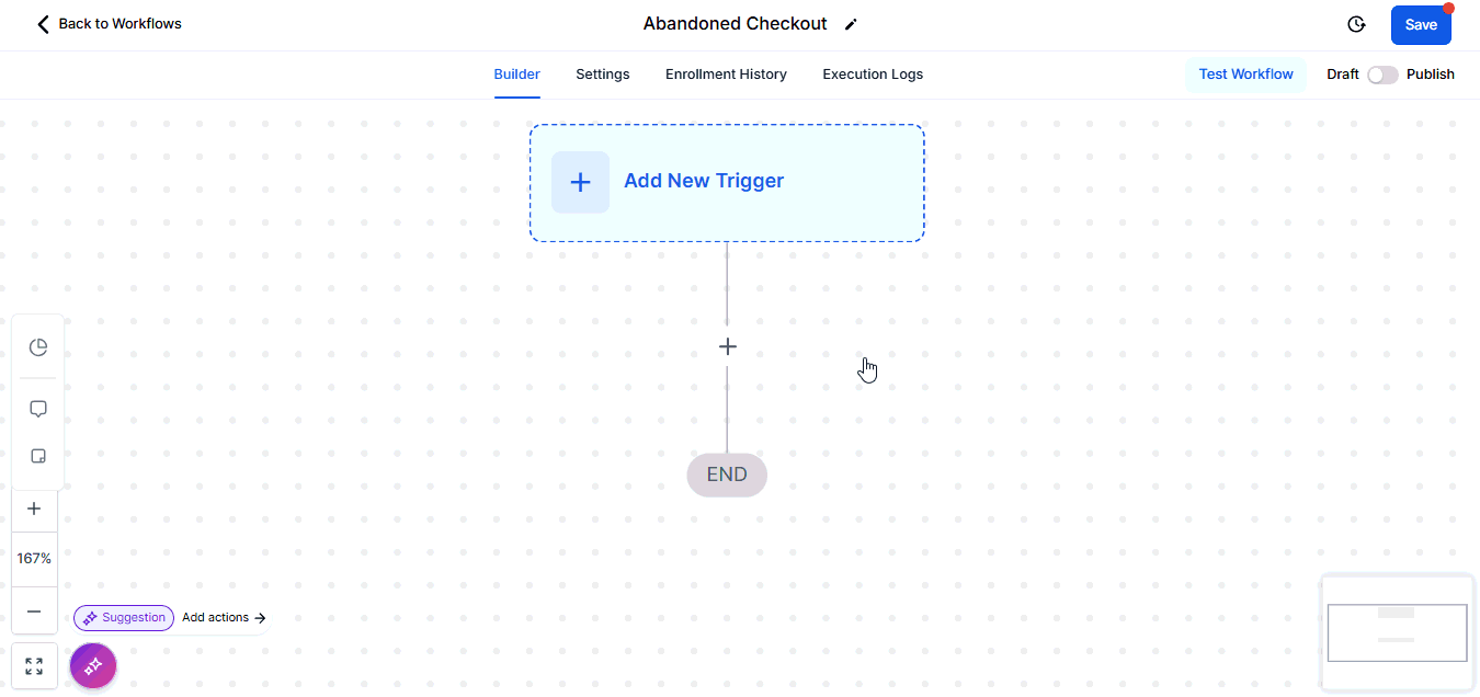 Abandoned Checkout Trigger – figure 1