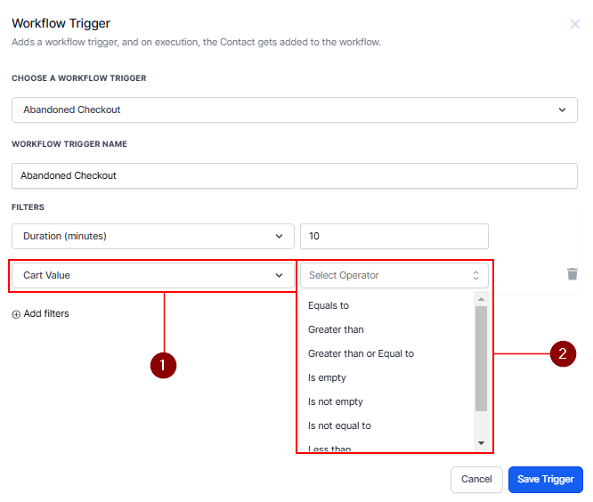 Abandoned Checkout Trigger – figure 4