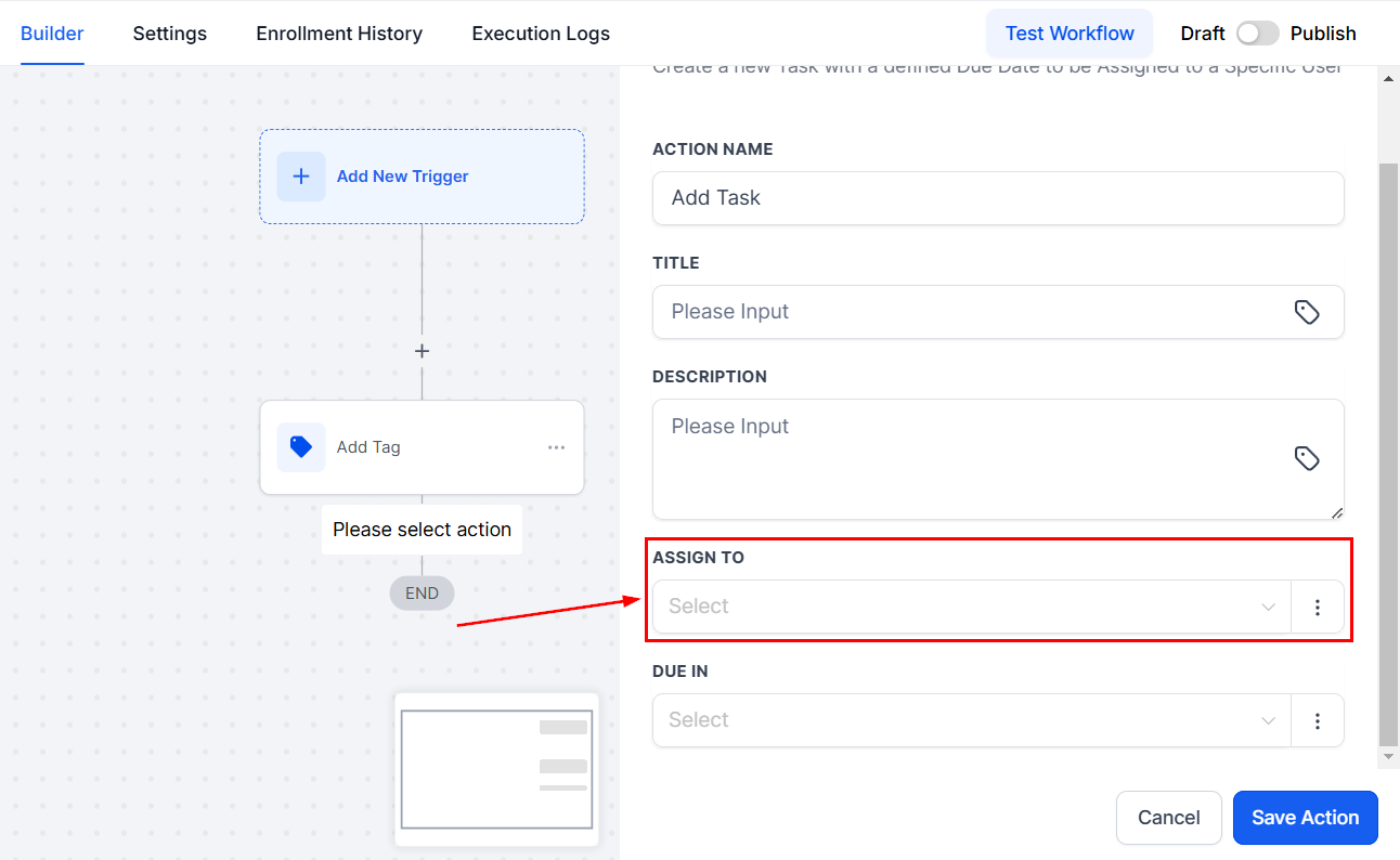 Add Task Action – figure 4
