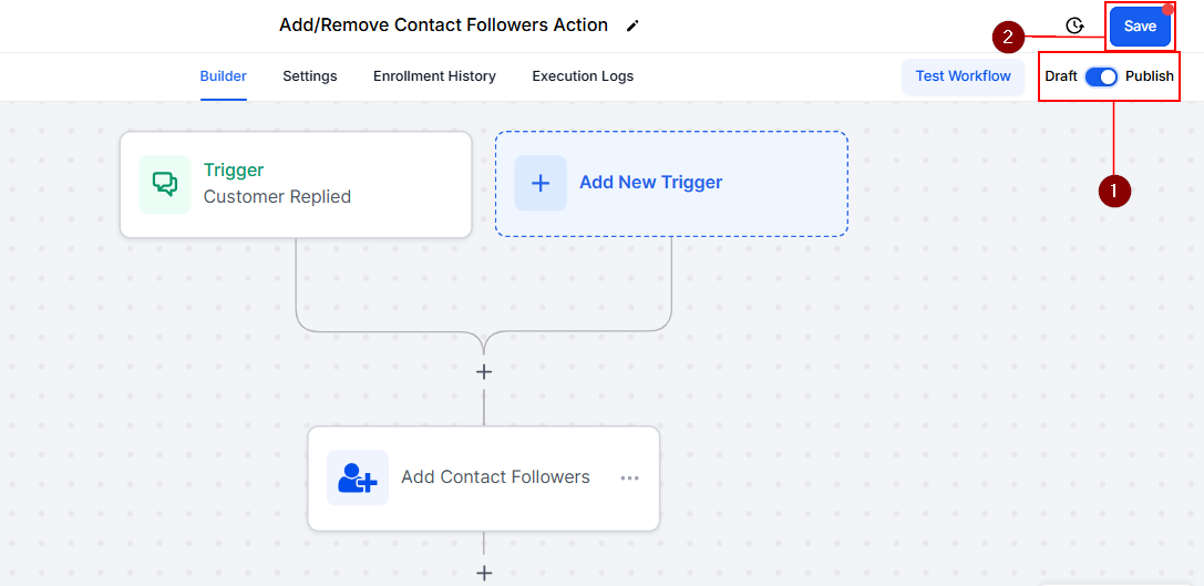 AddRemove Contact Followers Action – figure 5