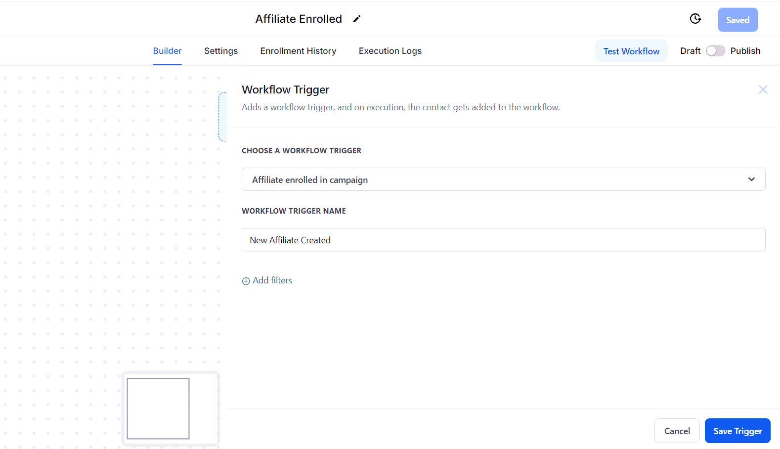 Affiliate Enrolled In Campaign Trigger – figure 5