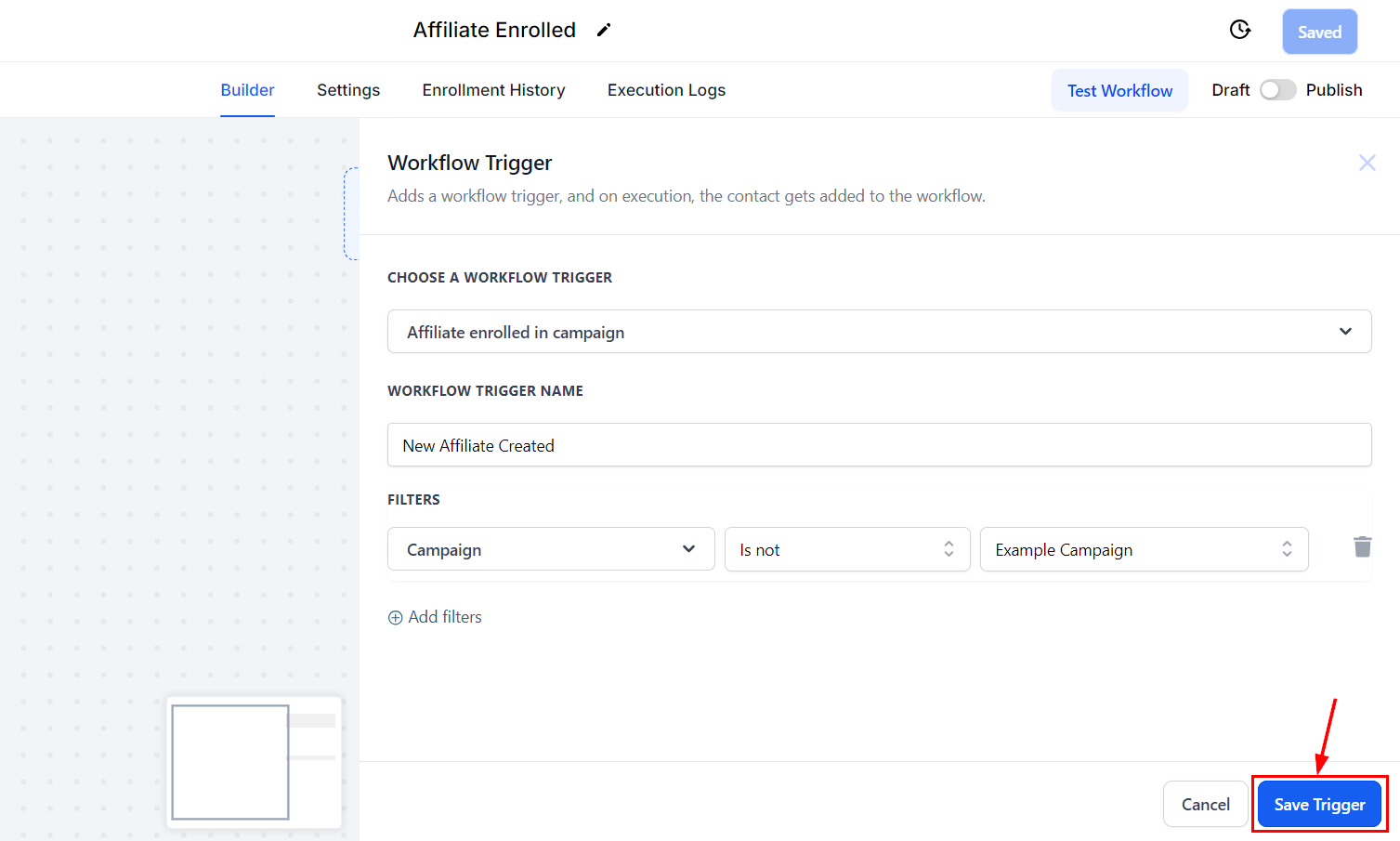 Affiliate Enrolled In Campaign Trigger – figure 6