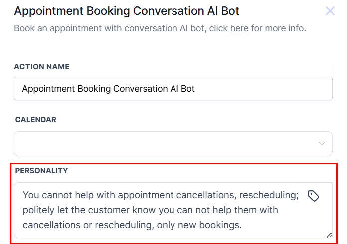 Appointment Booking Conversation AI Bot Action – figure 4