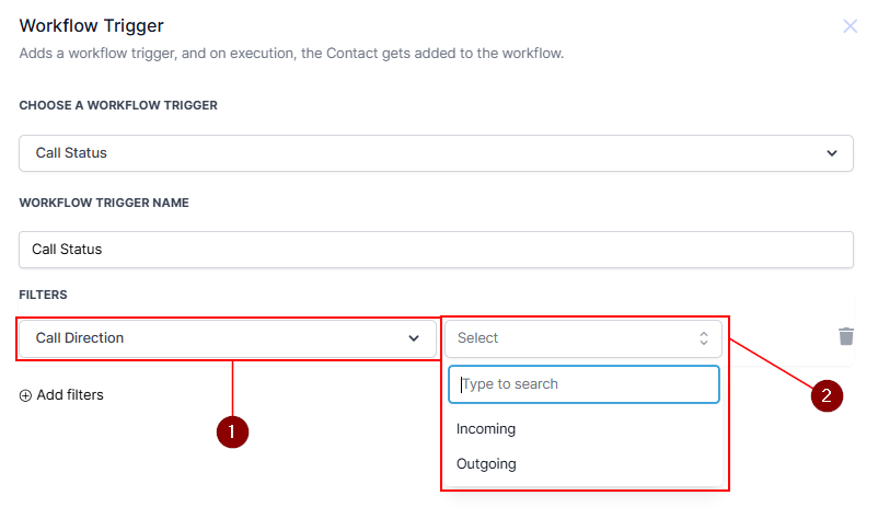 Call Status Trigger – figure 2