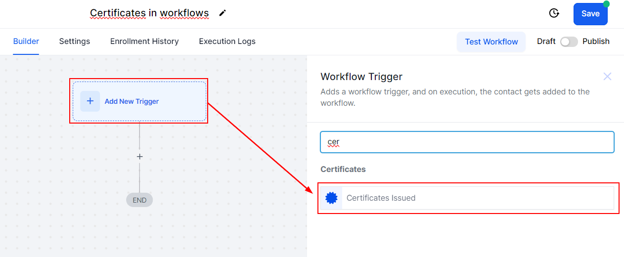 Certificates Issued Trigger – figure 1