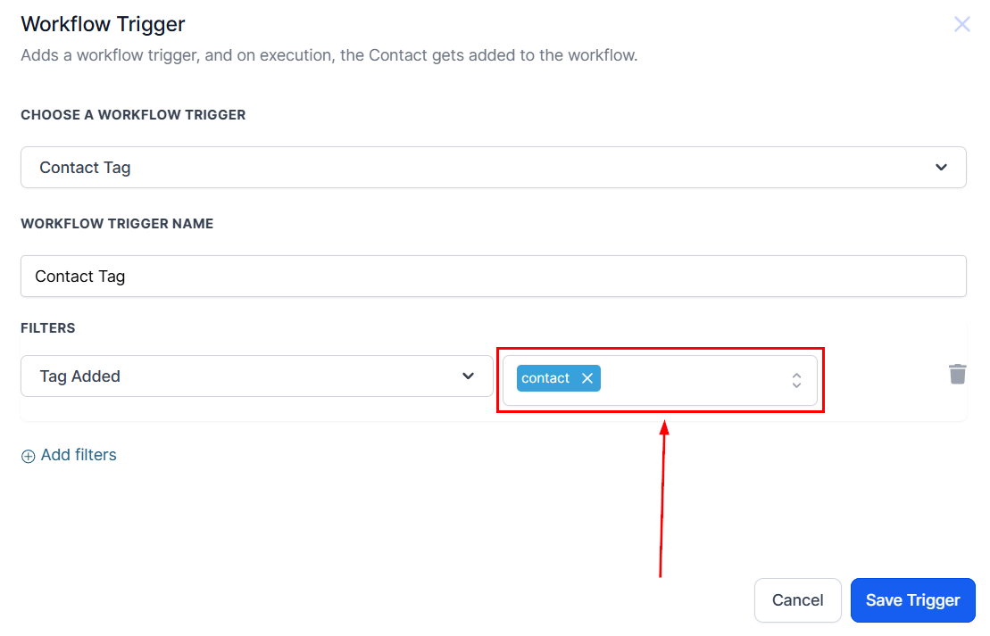 Contact Tag Trigger – figure 4
