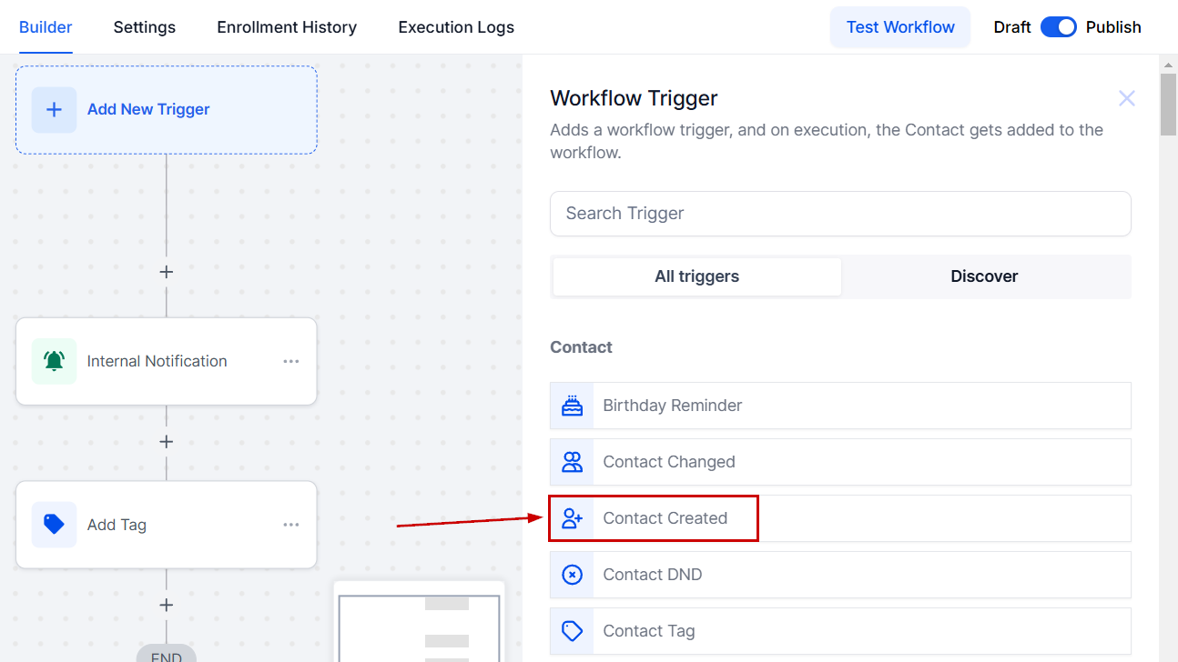 Contact Triggers Overview – figure 4