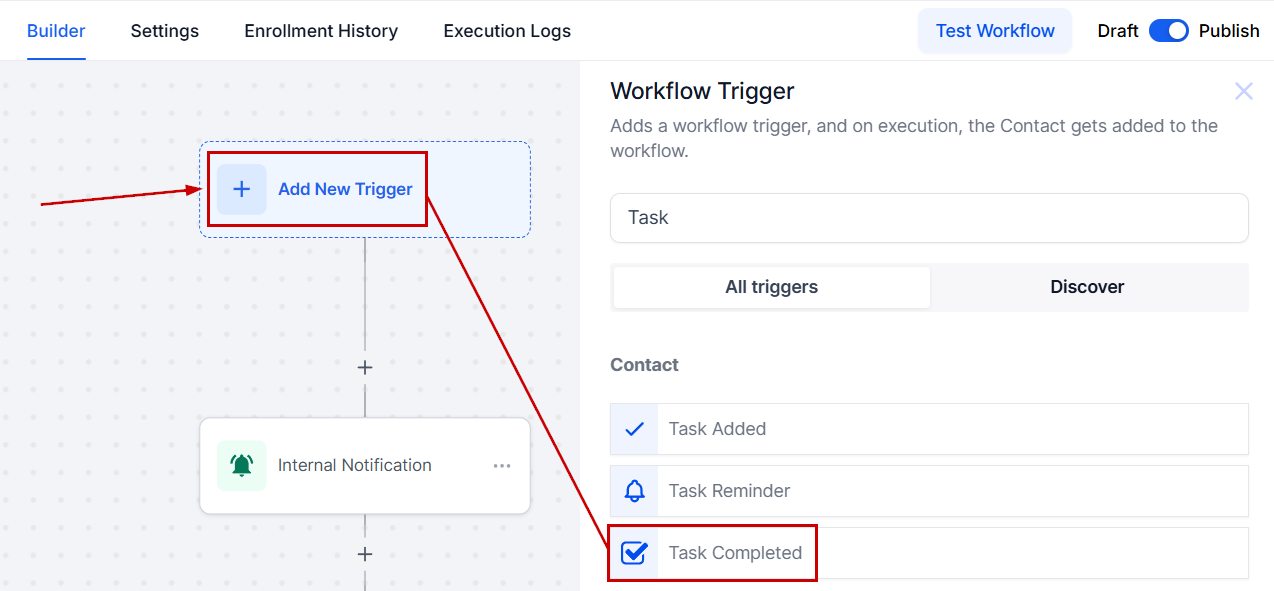 Create a Workflow with the Task Completed Trigger – figure 4