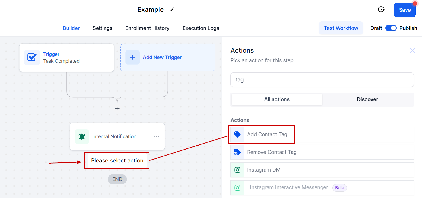 Create a Workflow with the Task Completed Trigger – figure 10
