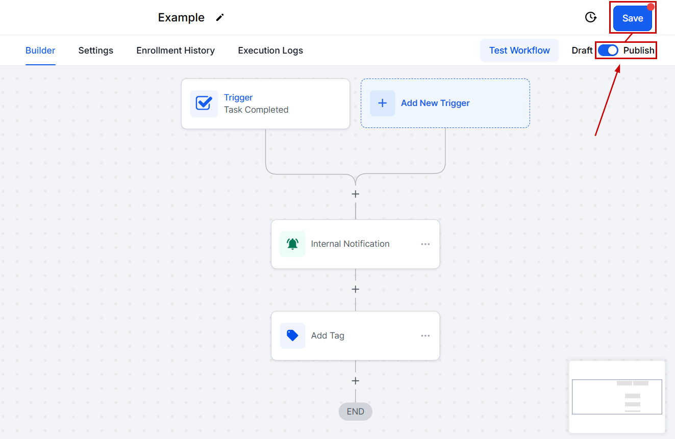 Create a Workflow with the Task Completed Trigger – figure 12