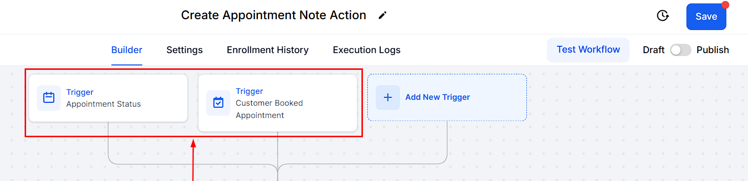 Create Appointment Note Action – figure 1