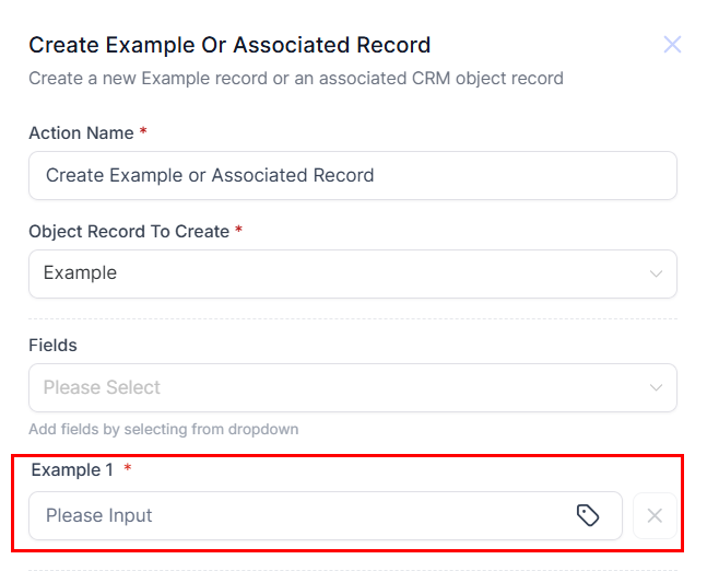 Create Custom Object or Associated Record Action – figure 6
