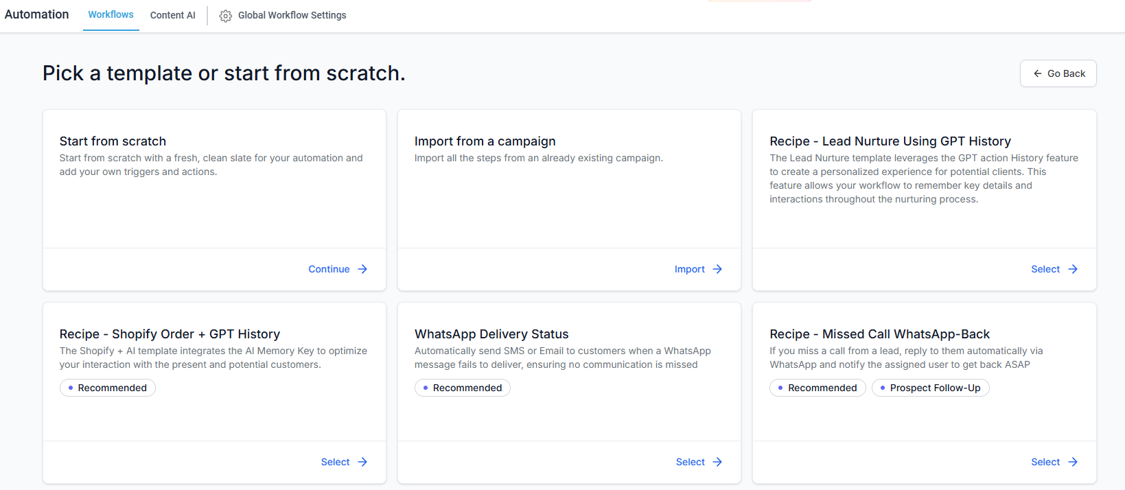 Create New Workflow – figure 2