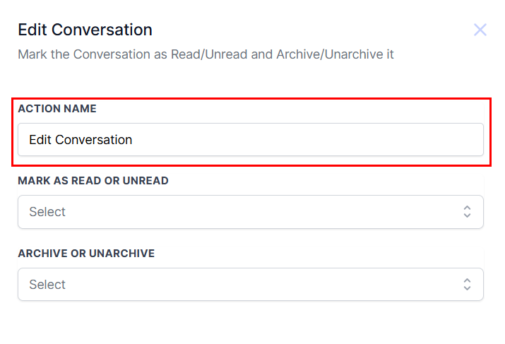 Edit Conversation Action – figure 2