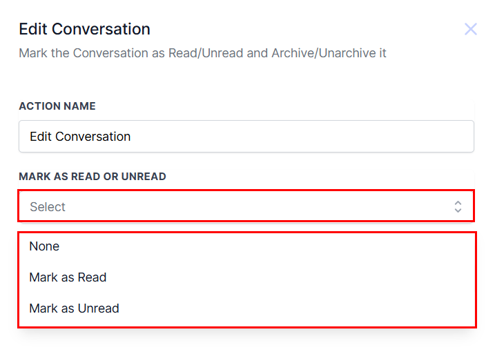 Edit Conversation Action – figure 3