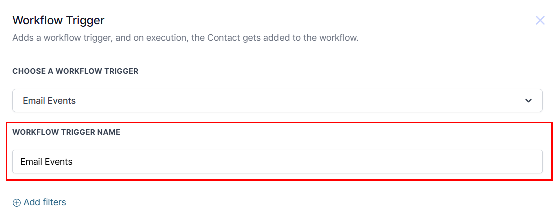 Email Events Trigger – figure 2