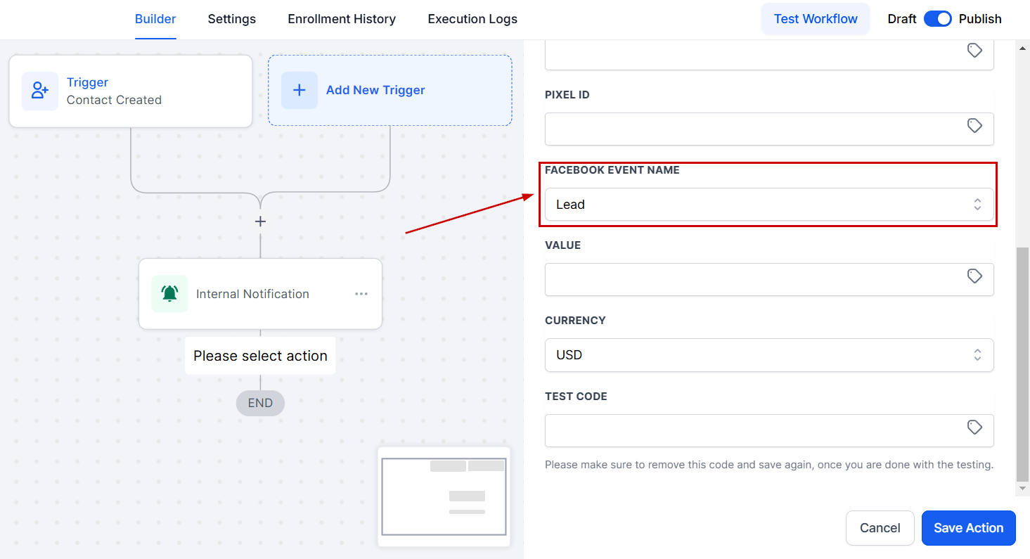 Facebook Conversion API Action – figure 6