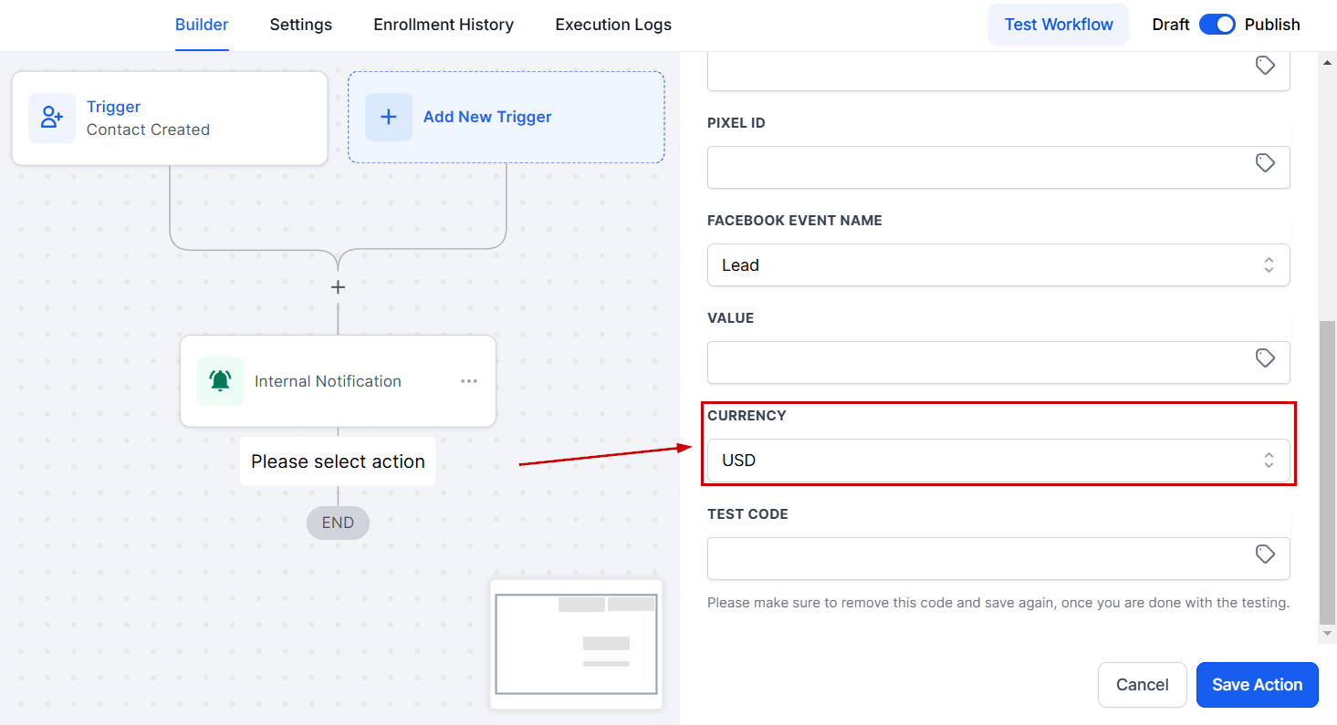 Facebook Conversion API Action – figure 8
