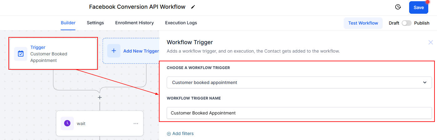 Facebook Conversion API Workflow Trigger Not Working – figure 2