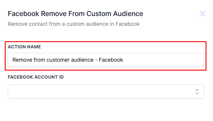 Facebook - Remove From Custom Audience Action – figure 2