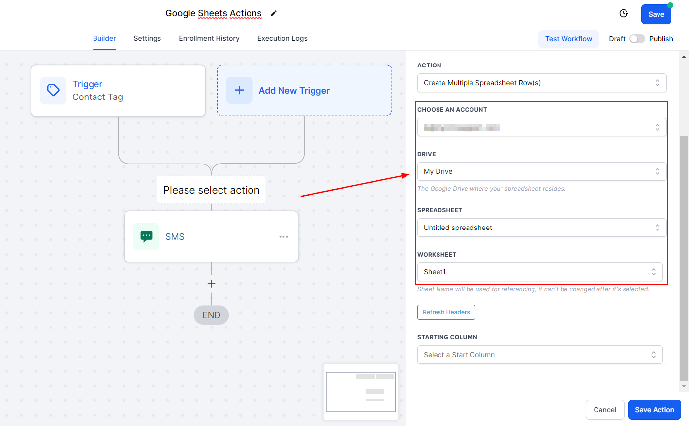 Google Sheets Action Create Multiple Rows – figure 4