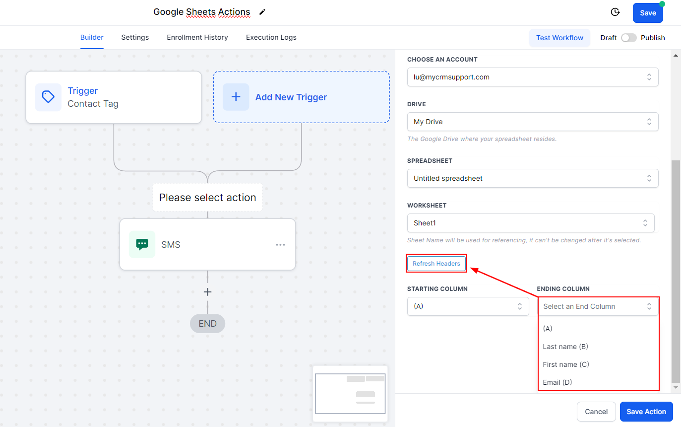 Google Sheets Action Create Multiple Rows – figure 5