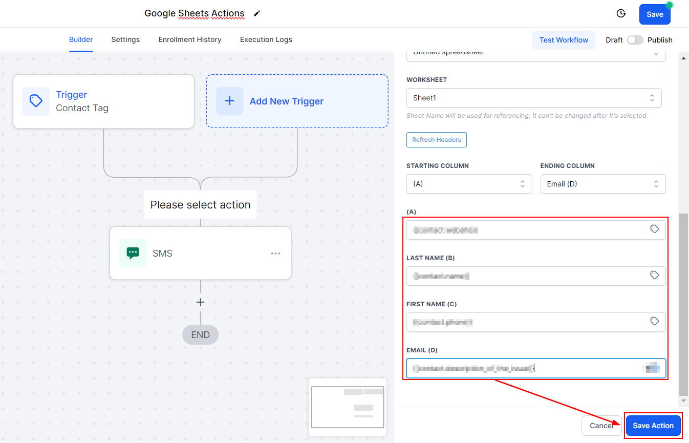 Google Sheets Action Create Multiple Rows – figure 6