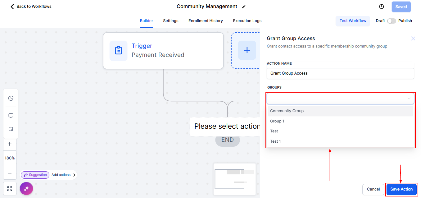 How to Automate Community Management with Workflow Trigger and Actions – figure 6