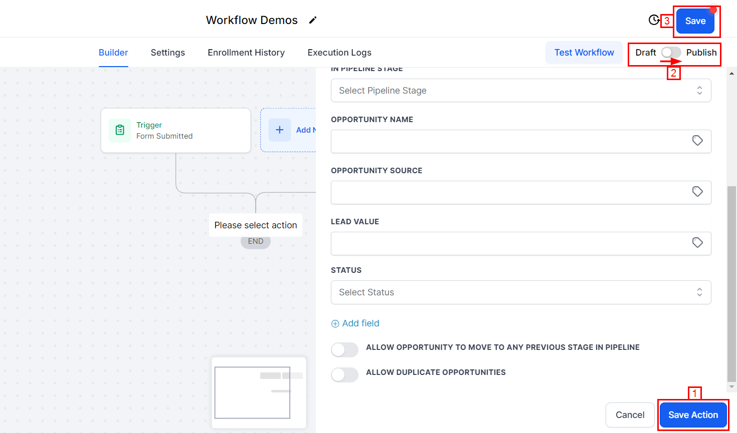 How to Display Form Submission Data in an Opportunity Card – figure 7