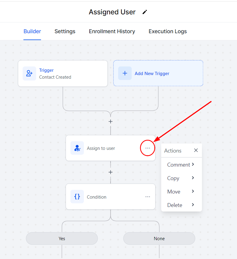 How to Rearrange Actions in Your Workflow Builder – figure 2