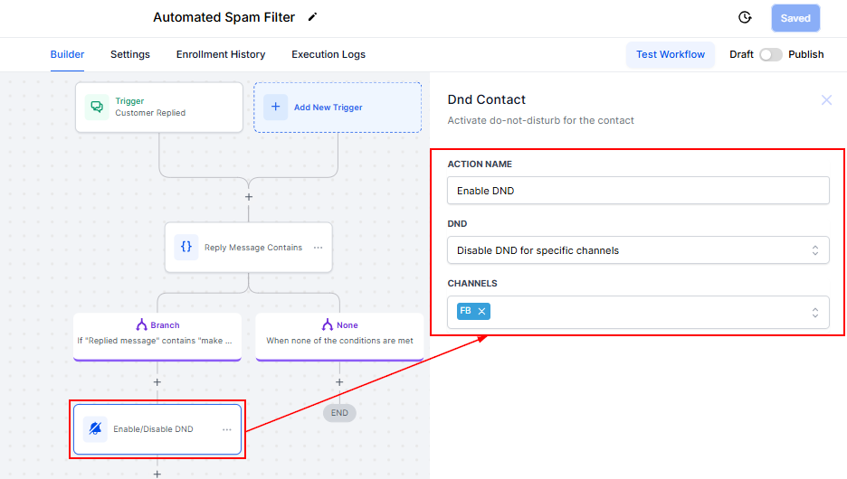 How to Set Up an Automated Spam Filter for Facebook Messenger – figure 6