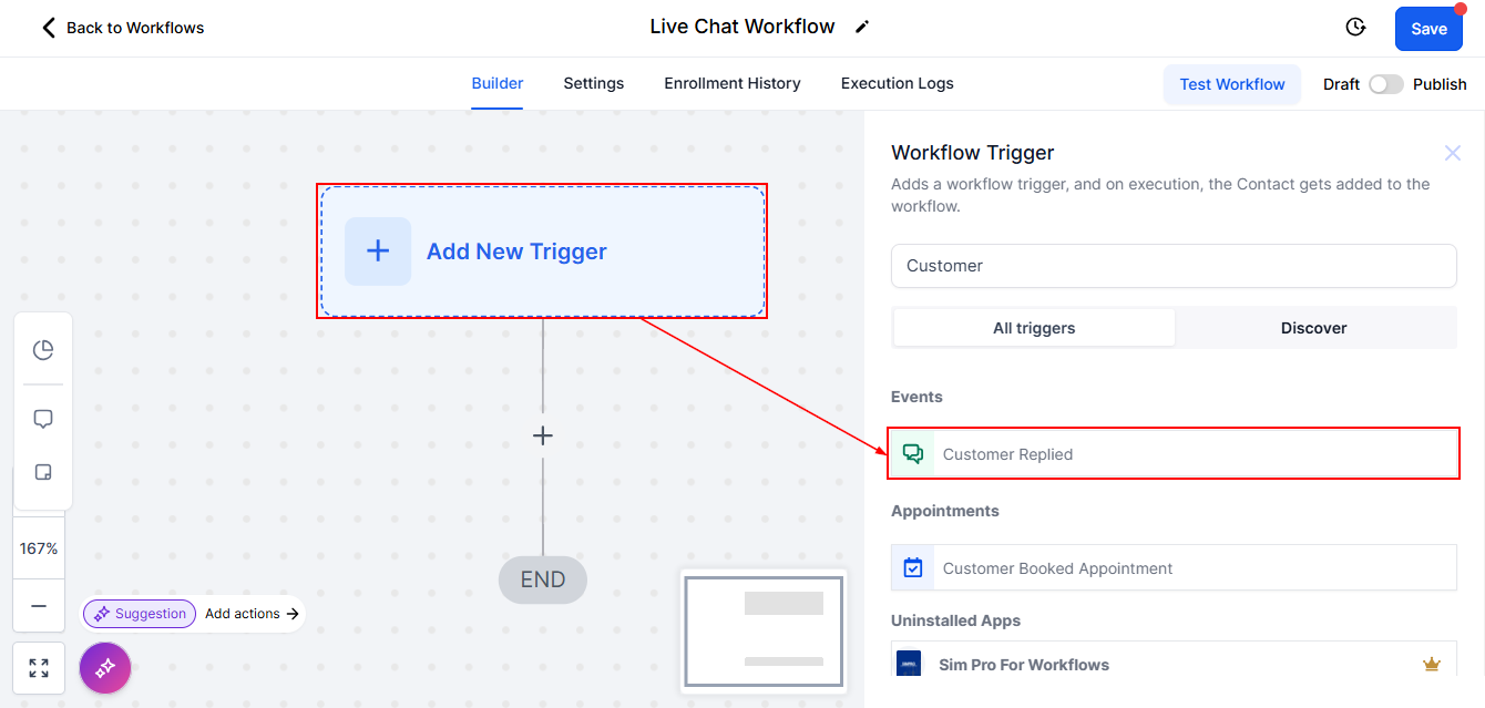 How to Set Up an Automation for Live Chat – figure 2