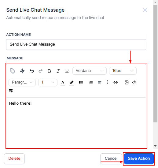 How to Set Up an Automation for Live Chat – figure 5