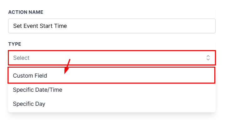 How to Use Opportunity Custom Fields in the Event Start Date Action – figure 4