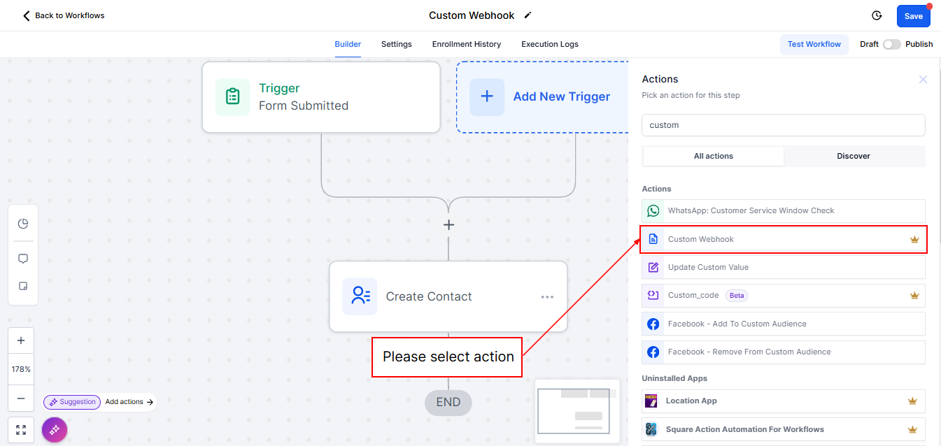 How To Use The Custom Webhook LC Premium Workflow Action – figure 1