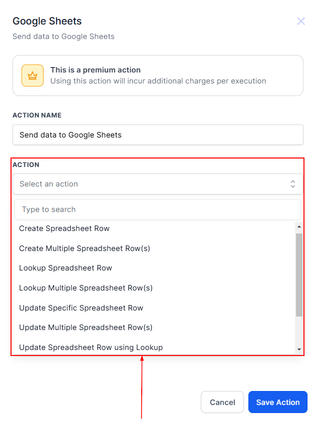 How To Use The Google Sheets Premium Workflow Action – figure 2