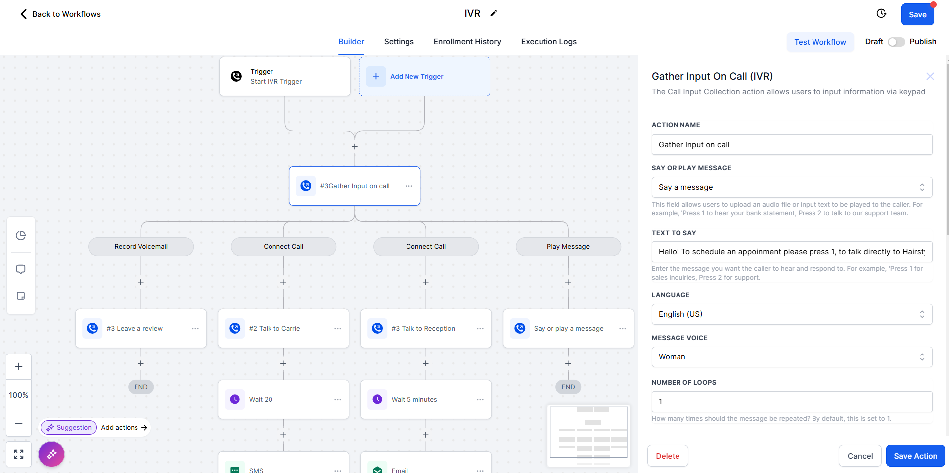 Inbound IVR – figure 12