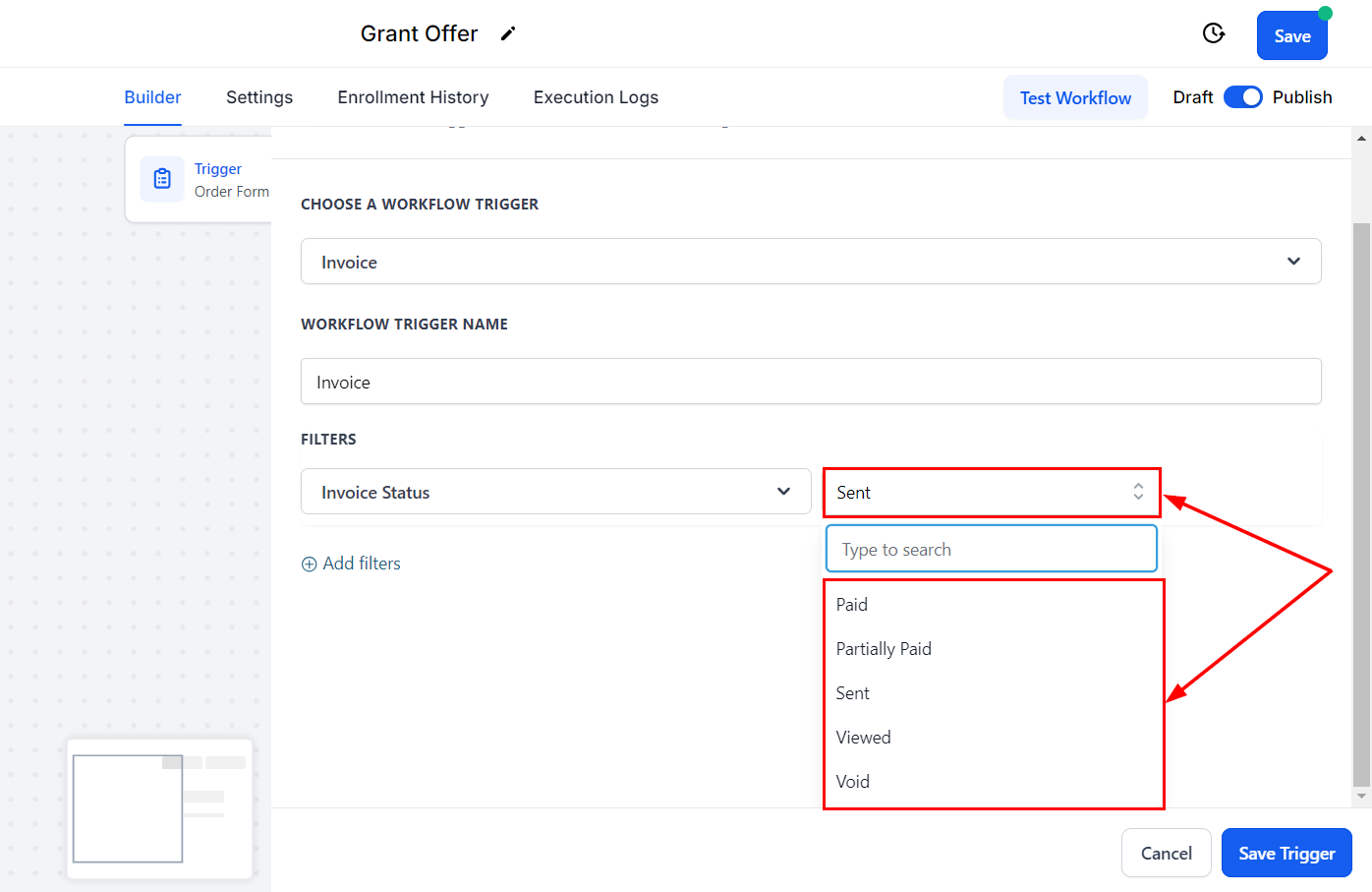 Invoice (Trigger) – figure 2