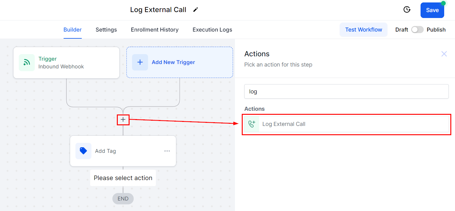 Log External Call Action – figure 5