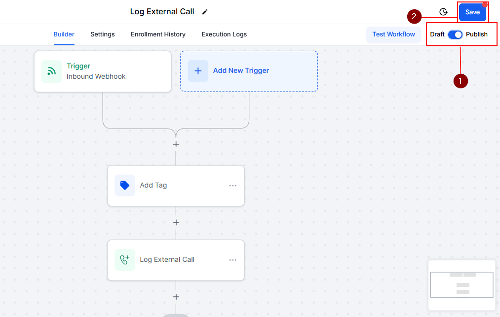 Log External Call Action – figure 8