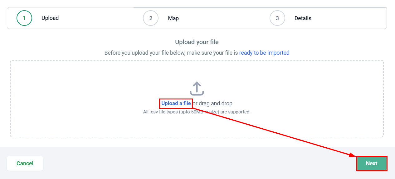 Manually Importing Facebook Leads Into a Workflow – figure 2