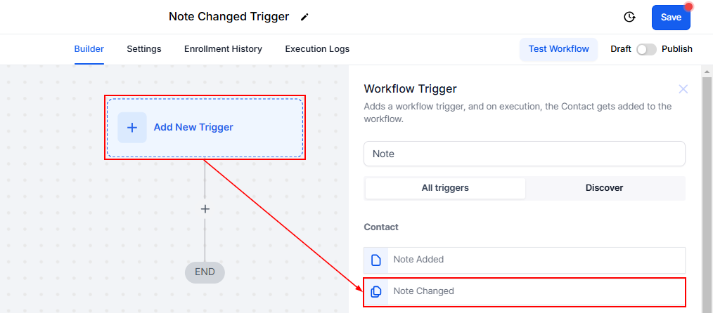 Note Changed Trigger – figure 1