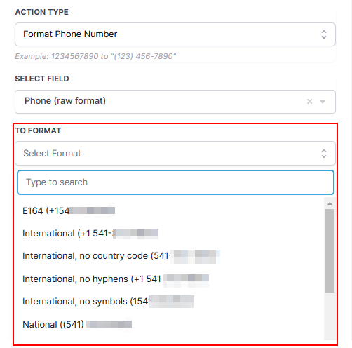 Number Formatter Action – figure 13