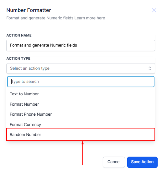 Number Formatter Action – figure 21