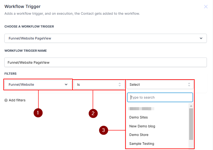 Page View Trigger – figure 2