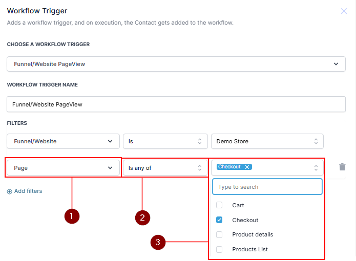 Page View Trigger – figure 3