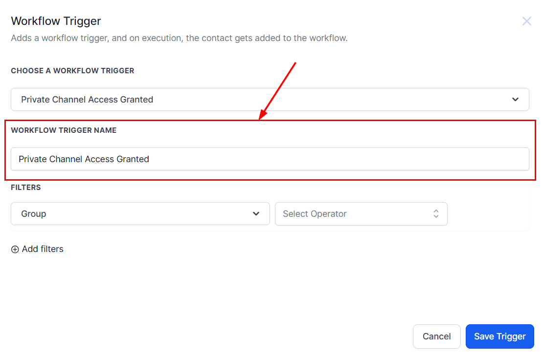 Private Channel Access Granted Trigger – figure 4