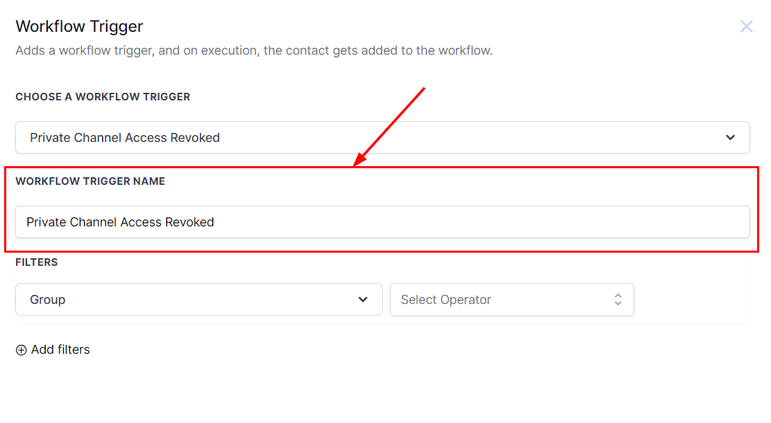 Private Channel Access Revoked Trigger – figure 4